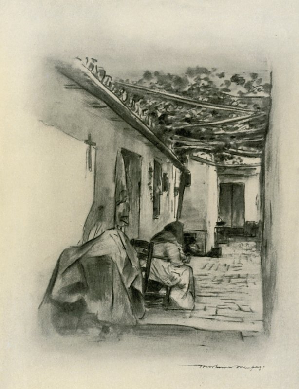 Cour intérieure à Séville - Mortimer Ludington Menpes