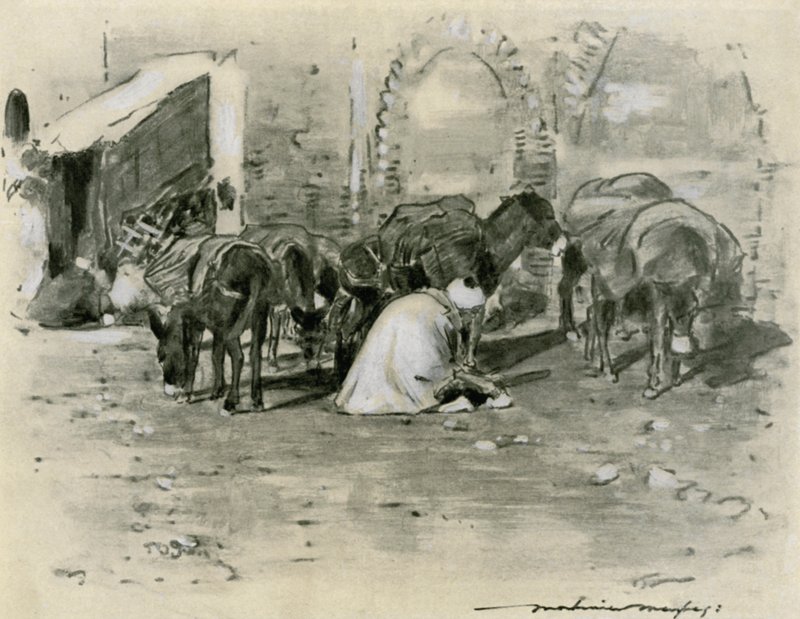 Scène de rue à Tanger - Mortimer Ludington Menpes
