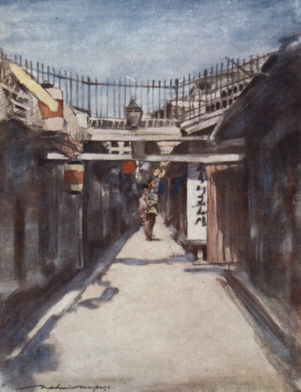 La rue avec la galerie - Mortimer Ludington Menpes