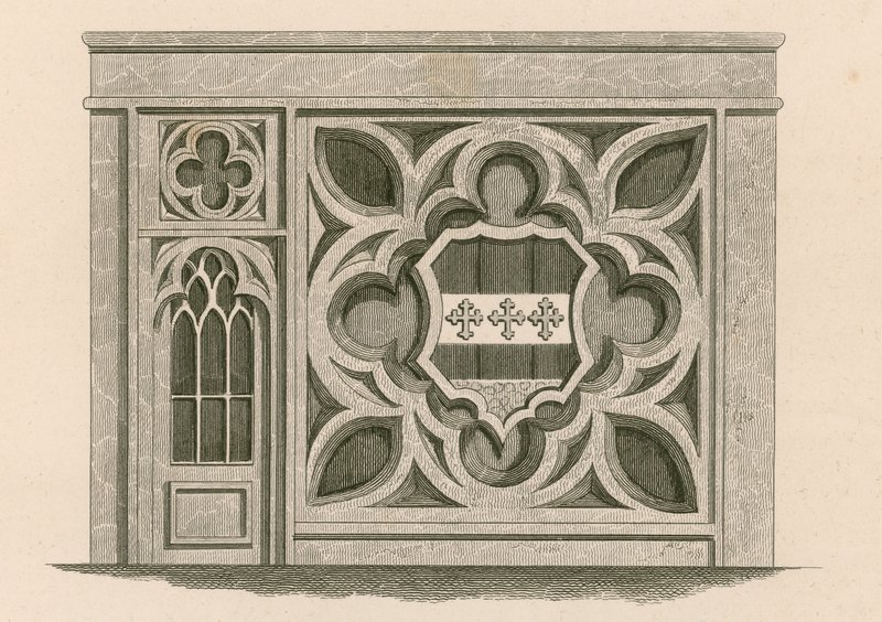 Façade de magasin pour le magasin de gravure sur sceau et cuivre, 22 Gerrard Street, Londres - Nathaniel Whittock