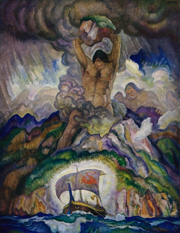 Odyssée : Polyphème, le Cyclope - Newell Convers Wyeth