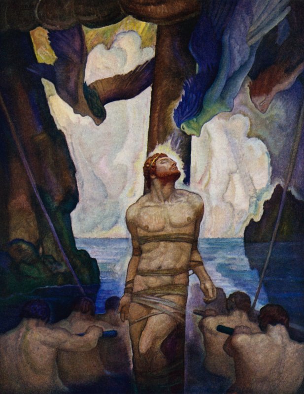 Odyssée : Les Sirènes - Newell Convers Wyeth