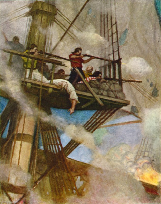 Le Combat dans le mât de misaine - Newell Convers Wyeth