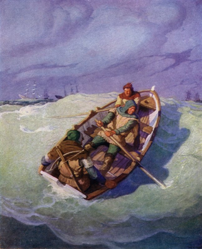 Illustration pour La Flèche noire par Robert Louis Stevenson - Newell Convers Wyeth