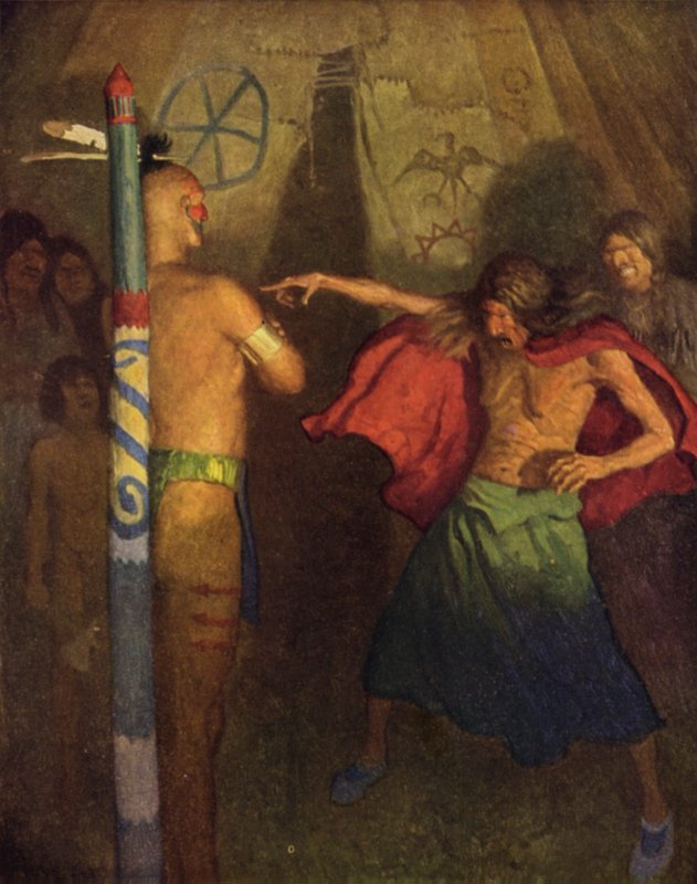 Illustration pour Le Dernier des Mohicans - Newell Convers Wyeth