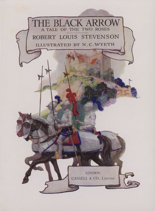Illustration de la page de titre pour La Flèche noire - Newell Convers Wyeth