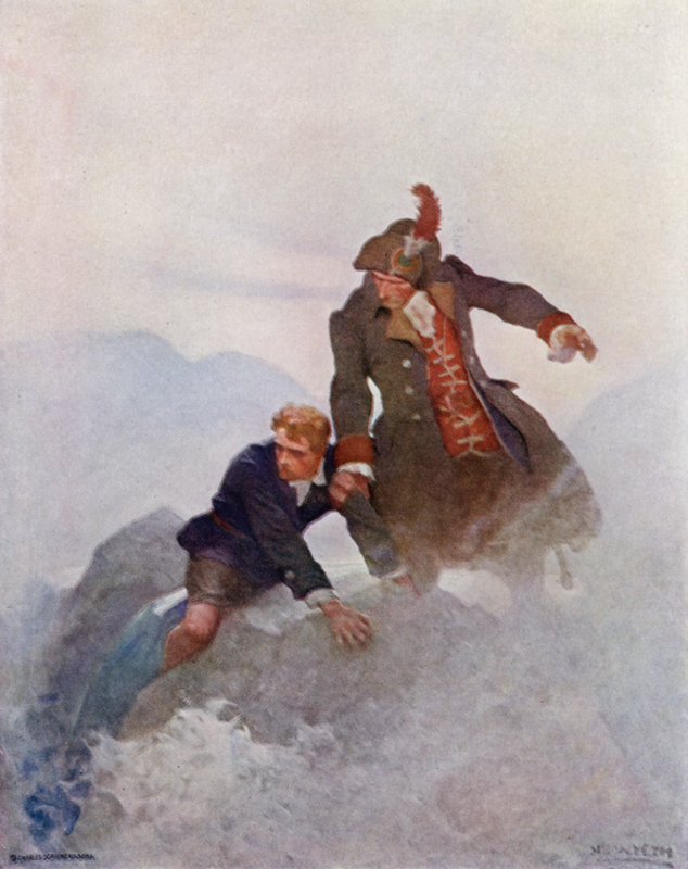 Illustration pour Kidnapped par Robert Louis Stevenson - Newell Convers (after) Wyeth