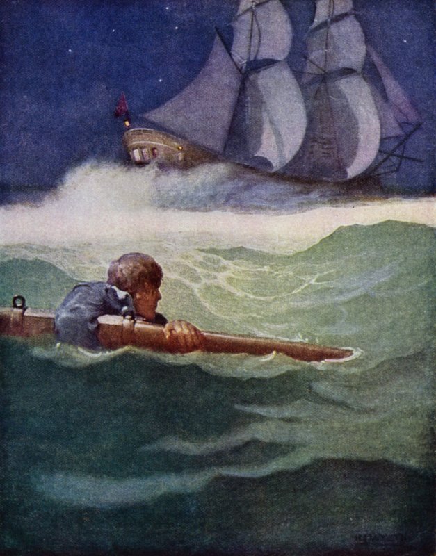 Illustration pour Kidnapped de Robert Louis Stevenson - Newell Convers (after) Wyeth