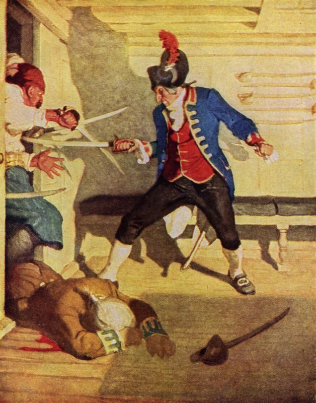 Illustration pour Kidnapped de Robert Louis Stevenson - Newell Convers (after) Wyeth
