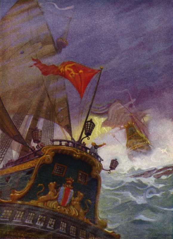 Illustration pour Westward Ho! de Charles Kingsley - Newell Convers (after) Wyeth
