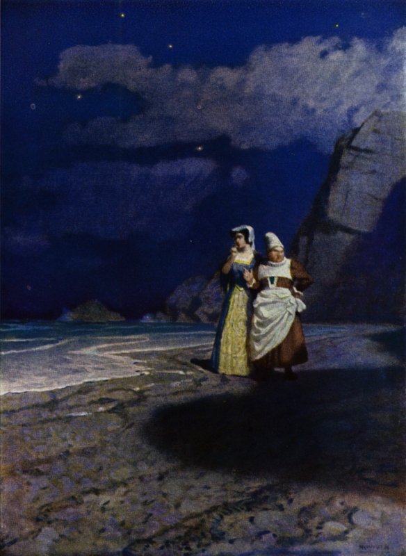 Illustration pour Westward Ho! de Charles Kingsley (lithographie en couleur) - Newell Convers (after) Wyeth