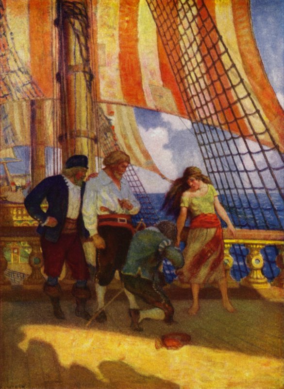 Illustration pour Westward Ho! de Charles Kingsley - Newell Convers (after) Wyeth