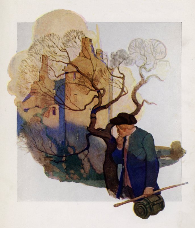 Illustration de la page de titre pour Kidnapped par Robert Louis Stevenson - Newell Convers (after) Wyeth