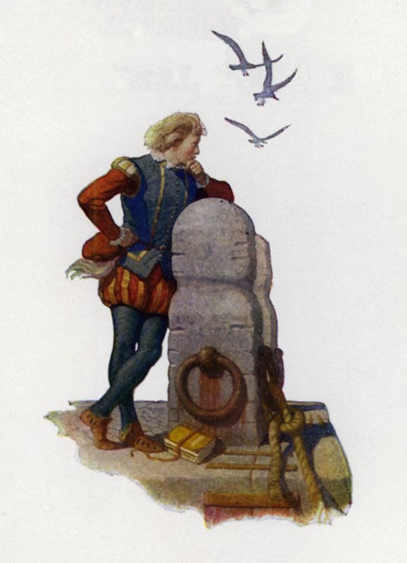 Illustration de page de titre pour Westward Ho! de Charles Kingsley - Newell Convers (after) Wyeth