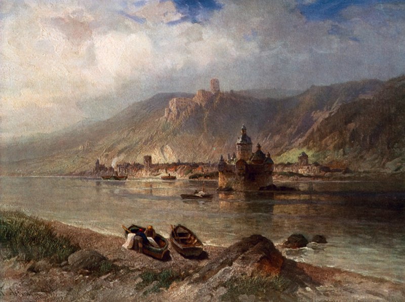 Caub et le Pfalz - Nicolai Astudin