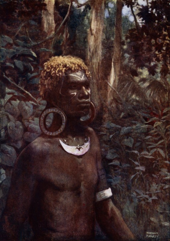 Un autochtone de Rubiana, Îles Salomon - Norman Hardy