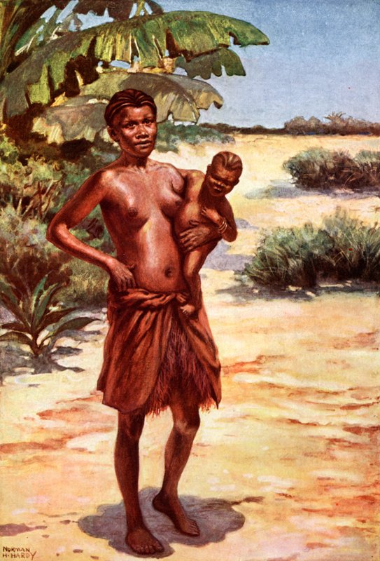 Femme Bambala : Rivière Kwilu, État indépendant du Congo - Norman Hardy