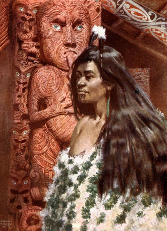 Fille Maori : Nouvelle-Zélande - Norman Hardy