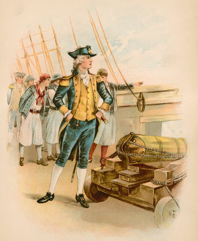 John Paul Jones, premier capitaine de la marine américaine - North American
