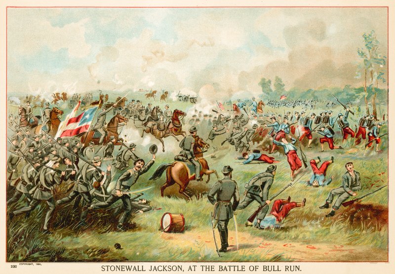 Stonewall Jackson, à la bataille de Bull Run - North American