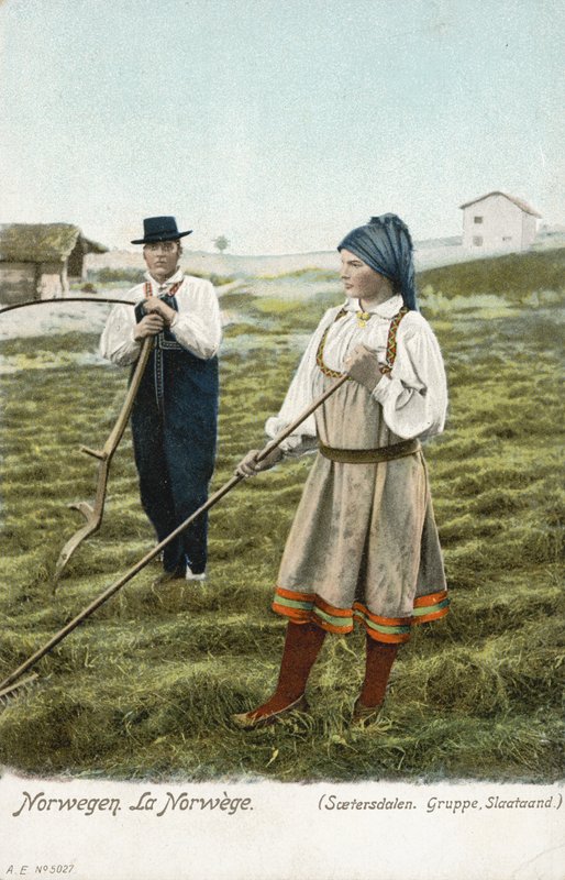 Groupe de paysans, Setesdal, Norvège - Norwegian Photographer
