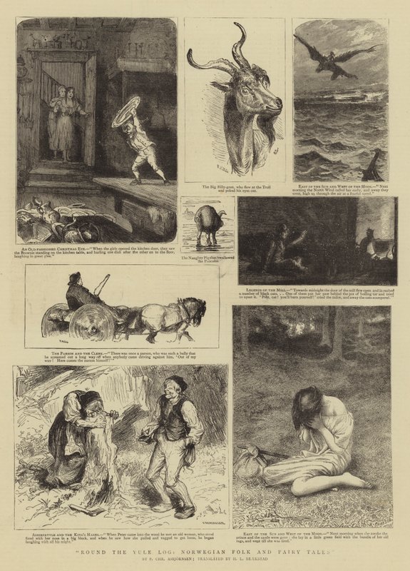 Autour de la bûche de Noël, contes populaires et contes de fées norvégiens - Norwegian School