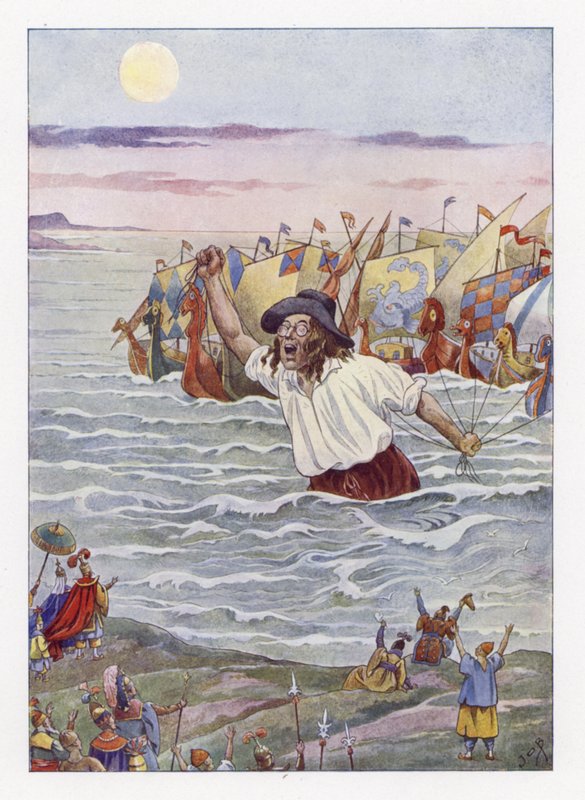 Illustration pour Les Voyages de Gulliver - Onfray de Breville Job