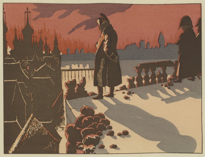 Napoléon regardant Moscou brûler, 15-16 septembre 1812 - Onfray de Breville Job