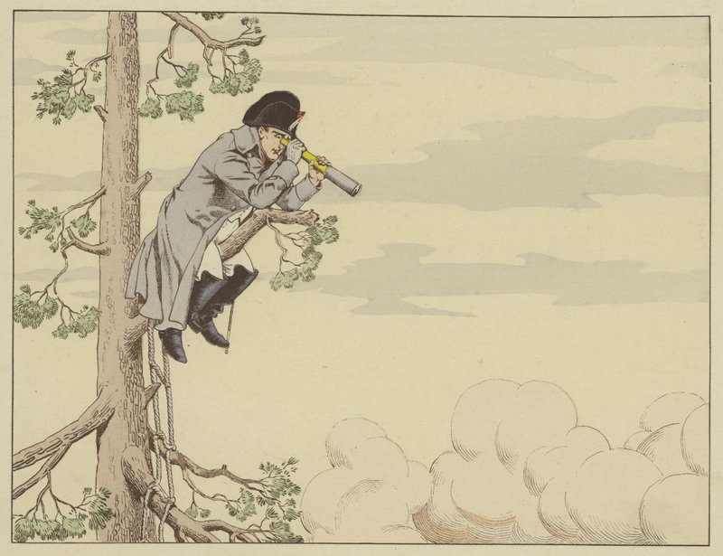 Napoléon observant la bataille d