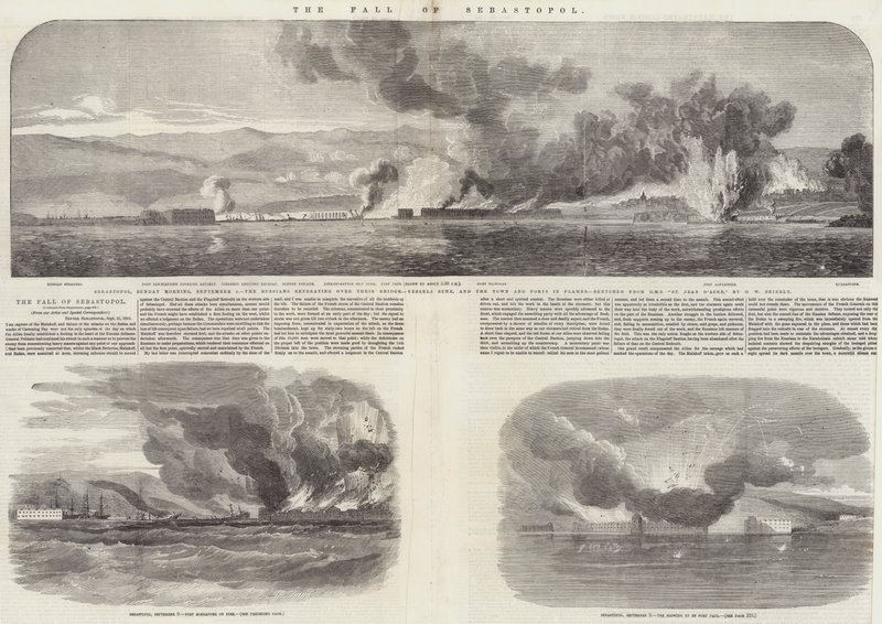 La chute de Sébastopol - Oswald Walters Brierly