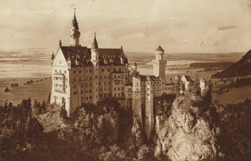 Château de Neuschwanstein du roi de Bavière, près de Füssen - Otto Ballerstedt