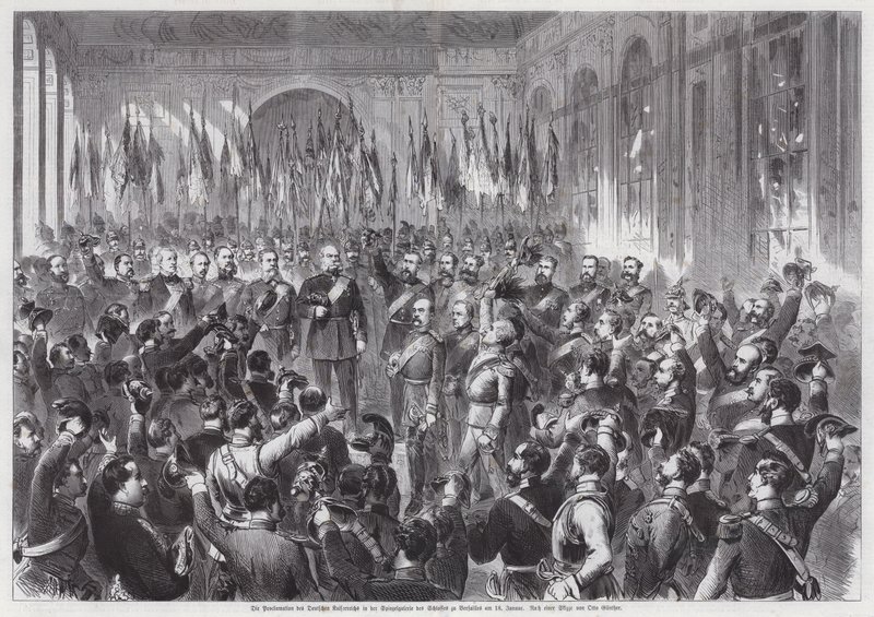 Proclamation du roi Guillaume Ier de Prusse comme empereur d