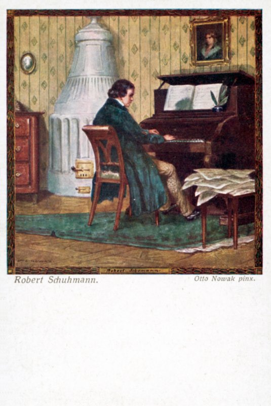 Robert Schumann jouant du piano - Otto Robert Nowak