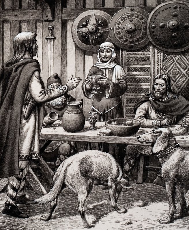 Festin anglo-saxon - Pat (1907-95) Nicolle