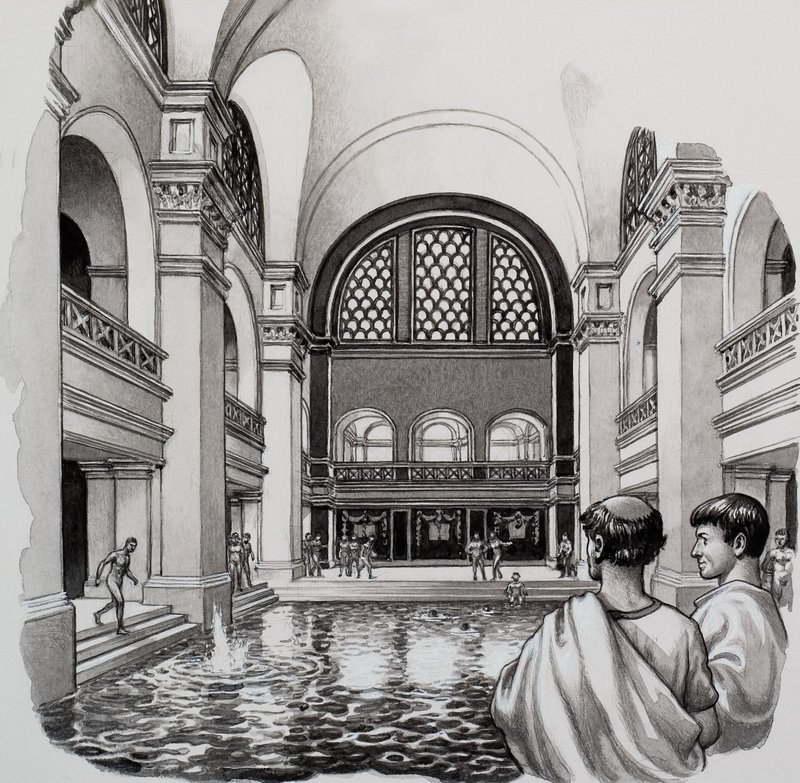 Bains romains - Pat (1907-95) Nicolle