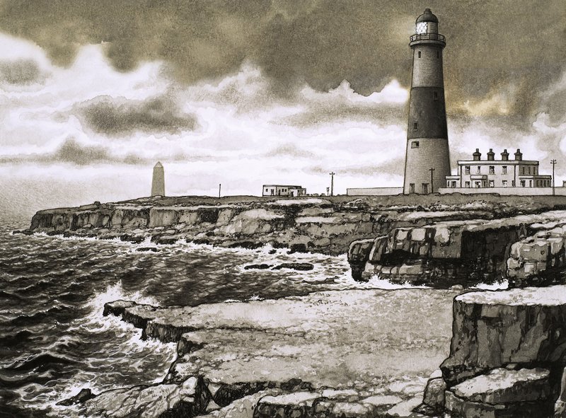 Les célèbres promontoires britanniques : Portland Bill - Pat (1907-95) Nicolle