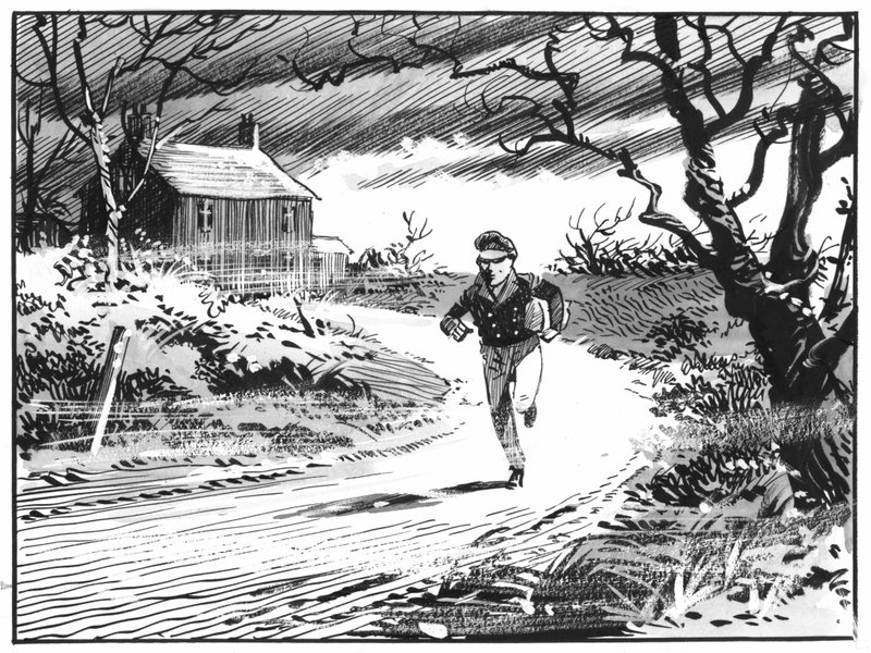 Illustration pour Les grandes espérances de Charles Dickens (plume et encre) - Pat (1907 95) Nicolle