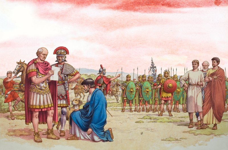 Appel de Romano British au général Aetius - Pat (1907 95) Nicolle