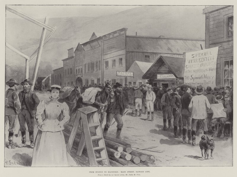 De Euston à Klondike, Main Street, Dawson City - Paul Frenzeny
