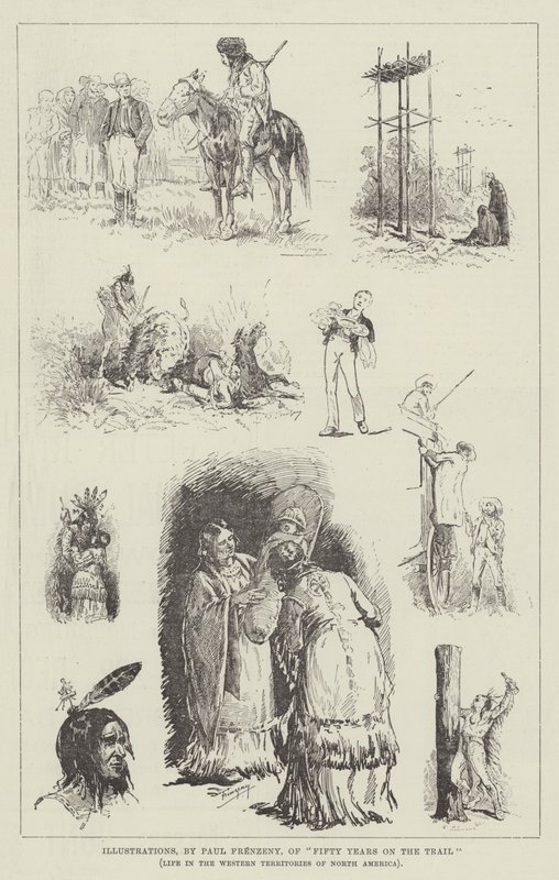 Illustrations de cinquante ans sur la piste - Paul Frenzeny