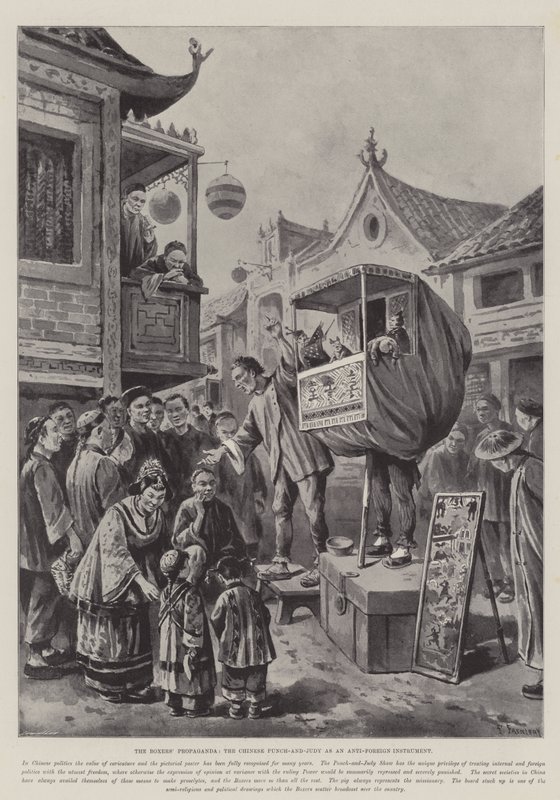 La propagande des boxeurs, le Punch-and-Judy chinois comme instrument anti-étranger - Paul Frenzeny