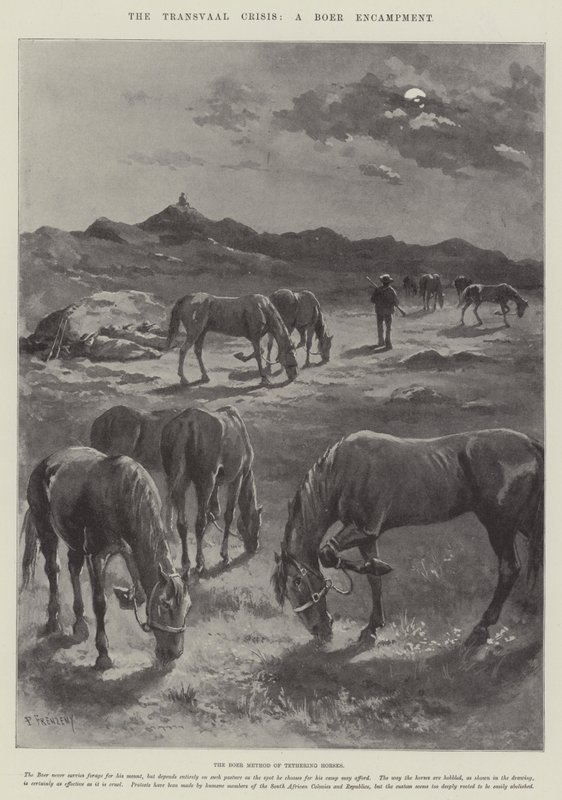 La Crise du Transvaal, un Campement Boer - Paul Frenzeny