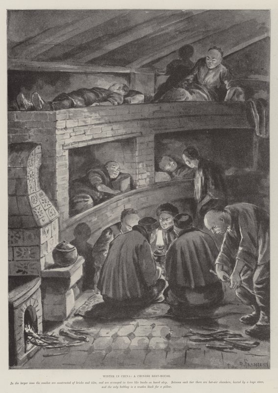 Hiver en Chine, une maison de repos chinoise - Paul Frenzeny