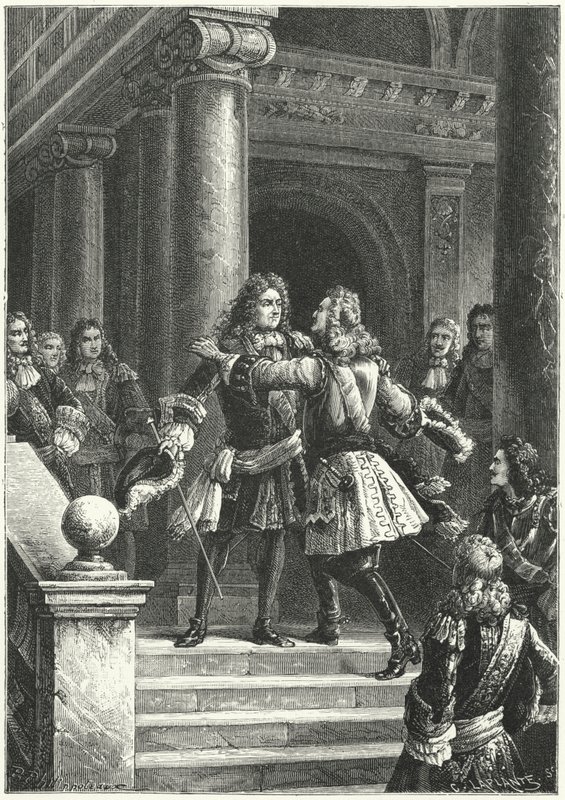 Le maréchal Villars et le prince Eugène de Savoie se rencontrant pour négocier le traité de Rastatt - Paul Dominique Philippoteaux