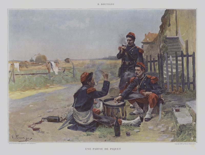 Une Partie de Piquet - Paul Émile Boutigny