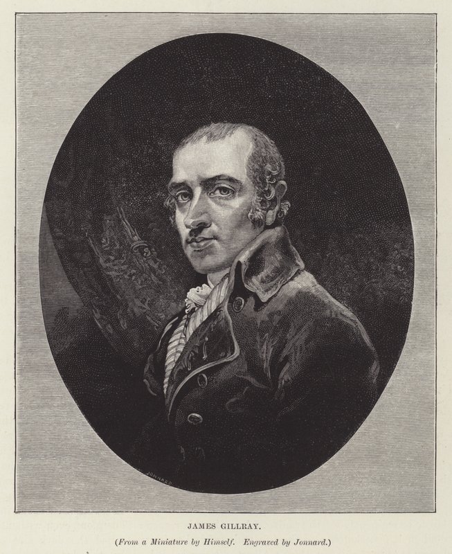 James Gillray, caricaturiste, satiriste et graveur anglais (gravure) - Paul Jonnard