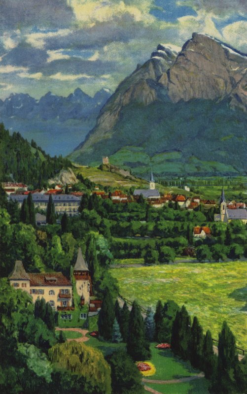 Stations thermales suisses : Ragaz, avec Churfirsten et Gonzen - Paul Kutscha
