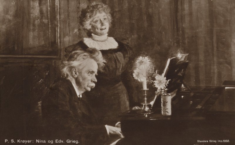 Edvard et Nina Grieg au piano - Peder Severin Krøyer