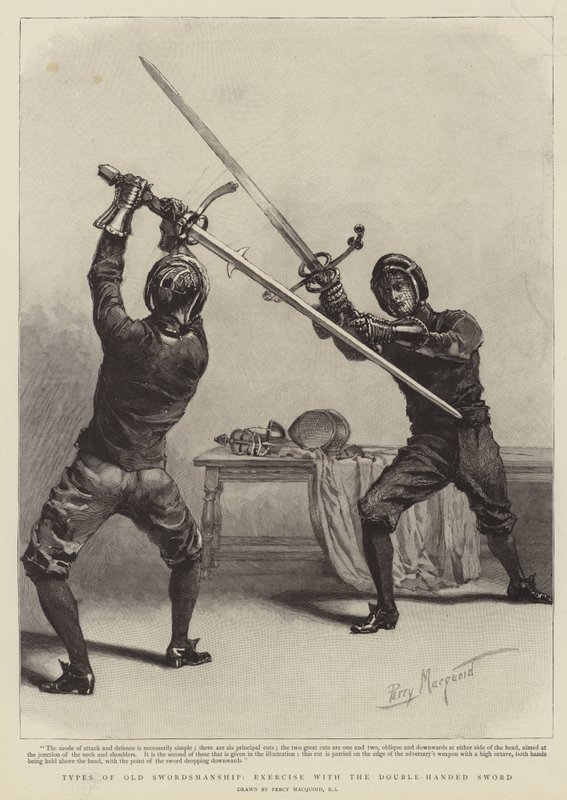 Types de vieilles escrimes, exercice avec l