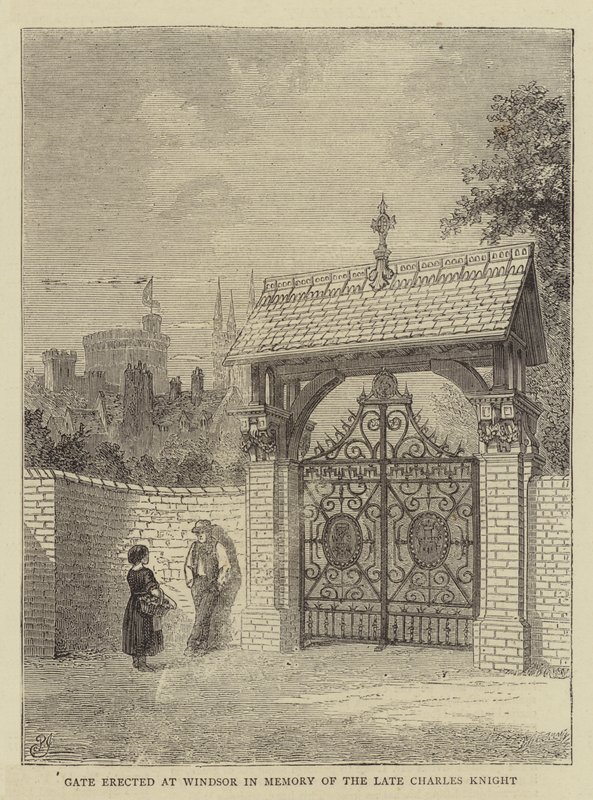 Porte érigée à Windsor en mémoire du défunt Charles Knight - Percy William Justyne